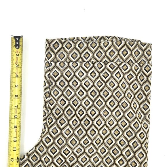Melissa Paige Woman Stretch Ankle Pants Size 2X Geometric Retro Glam 60s - Picture 6 of 11